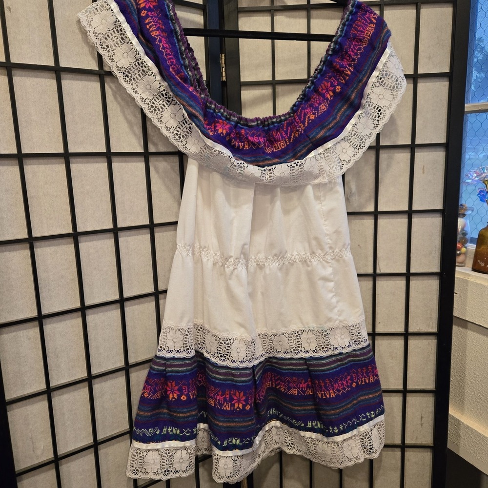 Mexican dress girls size 6-Cinco de Mayo Dress-Fiesta-vintage - Picture 9 of 13